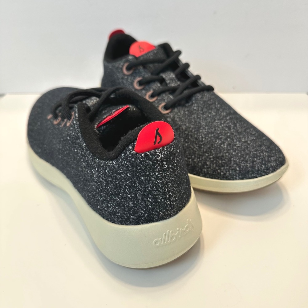 Allbirds Wool Runner Mizzle Black White Marl Red‎ Sneakers A10461W110 Womens 11